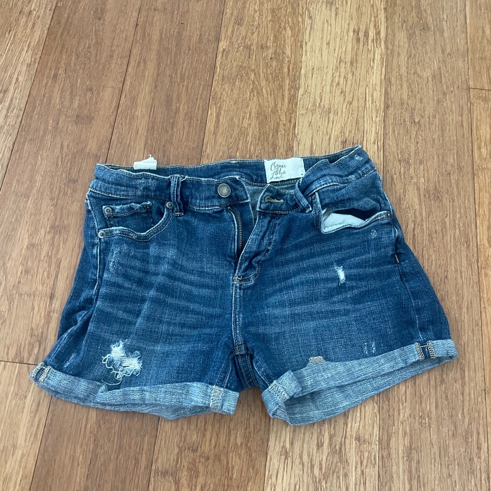 Dark Blue Jean Shorts for Women